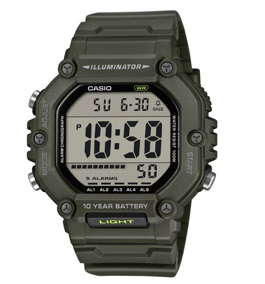 Watch Casio TIMELESS COLLECTION in Rubber AE-1600HX-3AVEF - AE-1600HX-3AVEF
